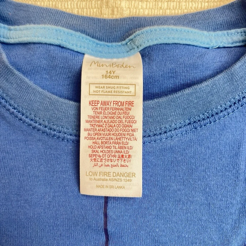 Mini Boden Doctor Trompe‎ L'Oeil PJ Top 14Y